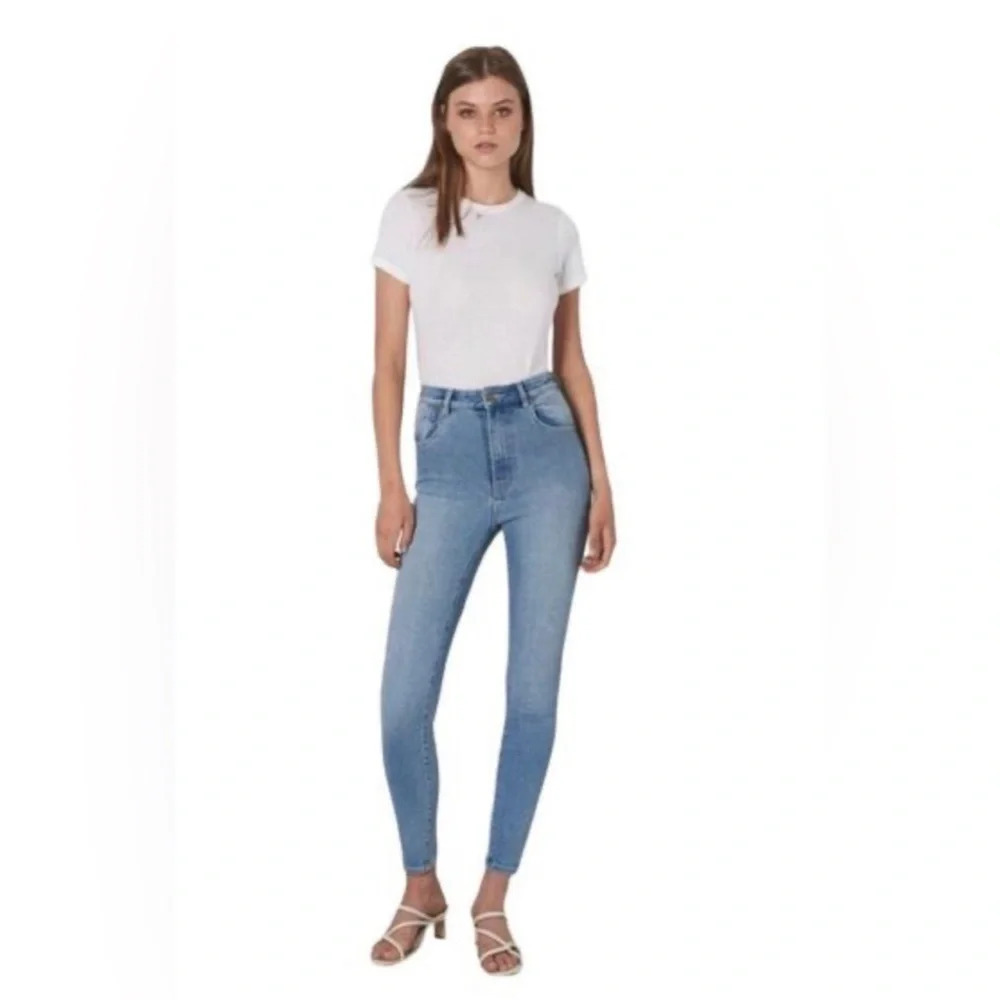 ! Rolla’s Eastcoast Ankle High Rise Skinny Jeans ~ Stacey Blue